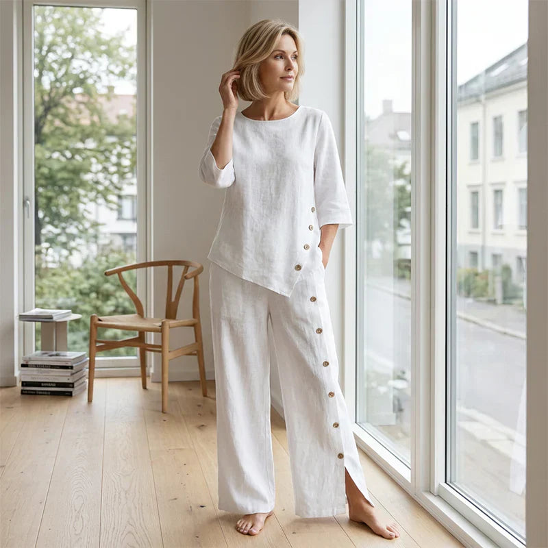 Caterina Fabbri™ Coordinato relaxed a gamba larga