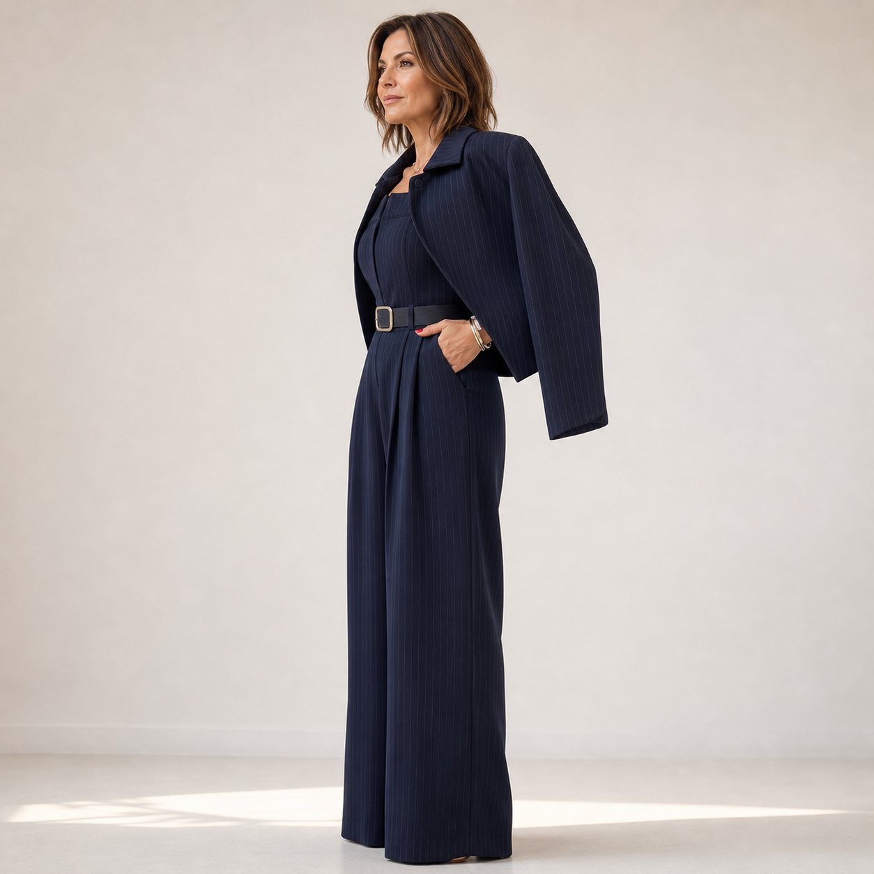 Caterina Nicodemi™ Set tuta e blazer versatile da ufficio e sera