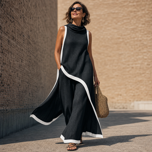 Caterina Radaelli™ Coordinato scultoreo per un'eleganza estiva senza sforzo