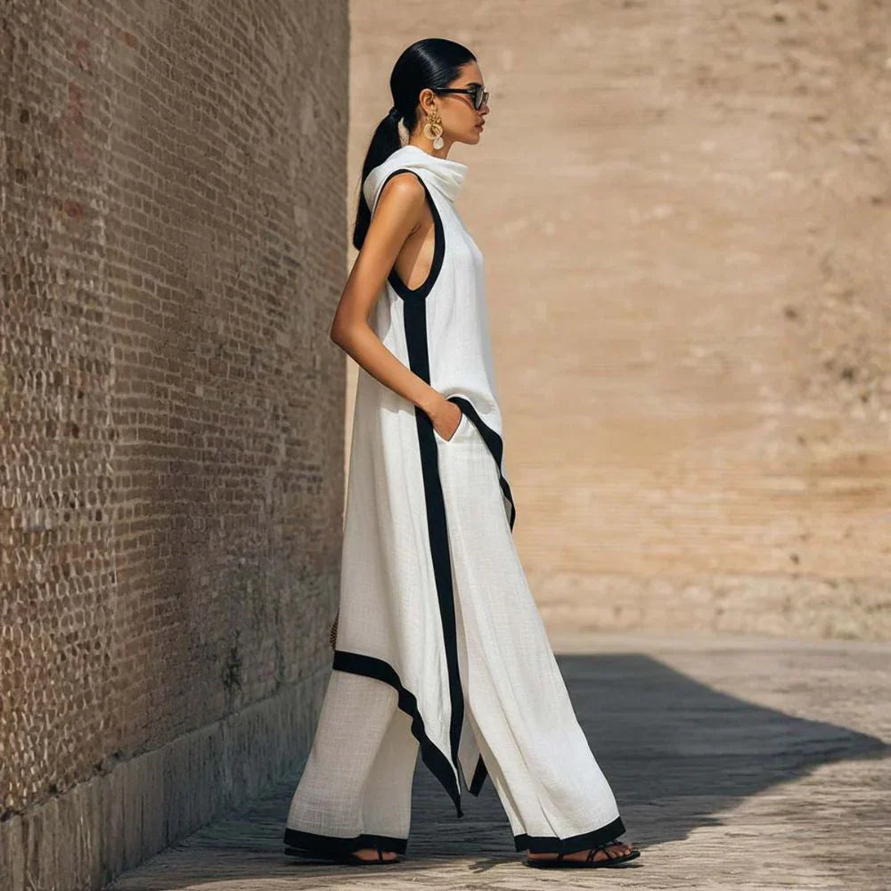 Caterina Radaelli™ Coordinato scultoreo per un'eleganza estiva senza sforzo