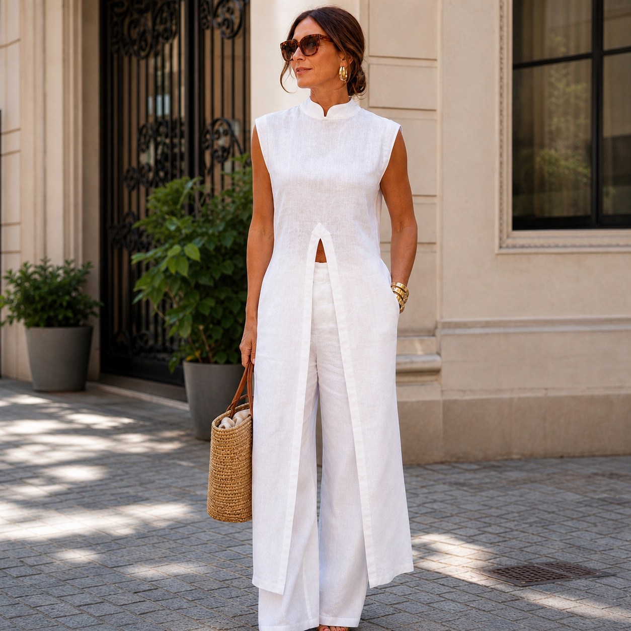 Chiara Imperatore™ Coordinato due pezzi senza maniche per uno stile senza sforzo