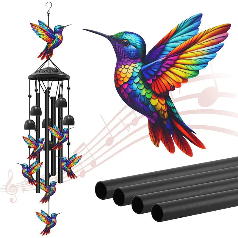 Chimera™ Carillon eolico in metallo elegante per verande serene