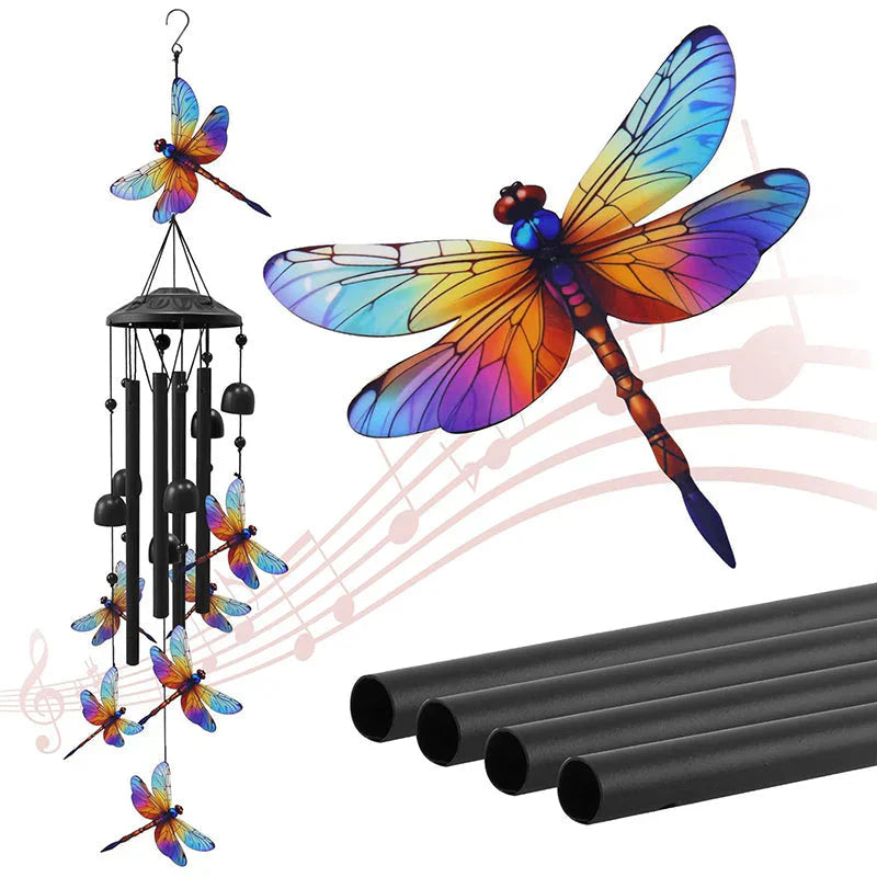 Chimera™ Carillon eolico in metallo elegante per verande serene