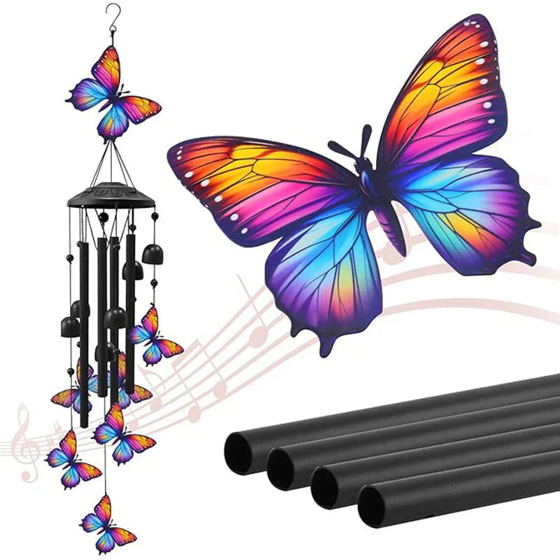 Chimera™ Carillon eolico in metallo elegante per verande serene