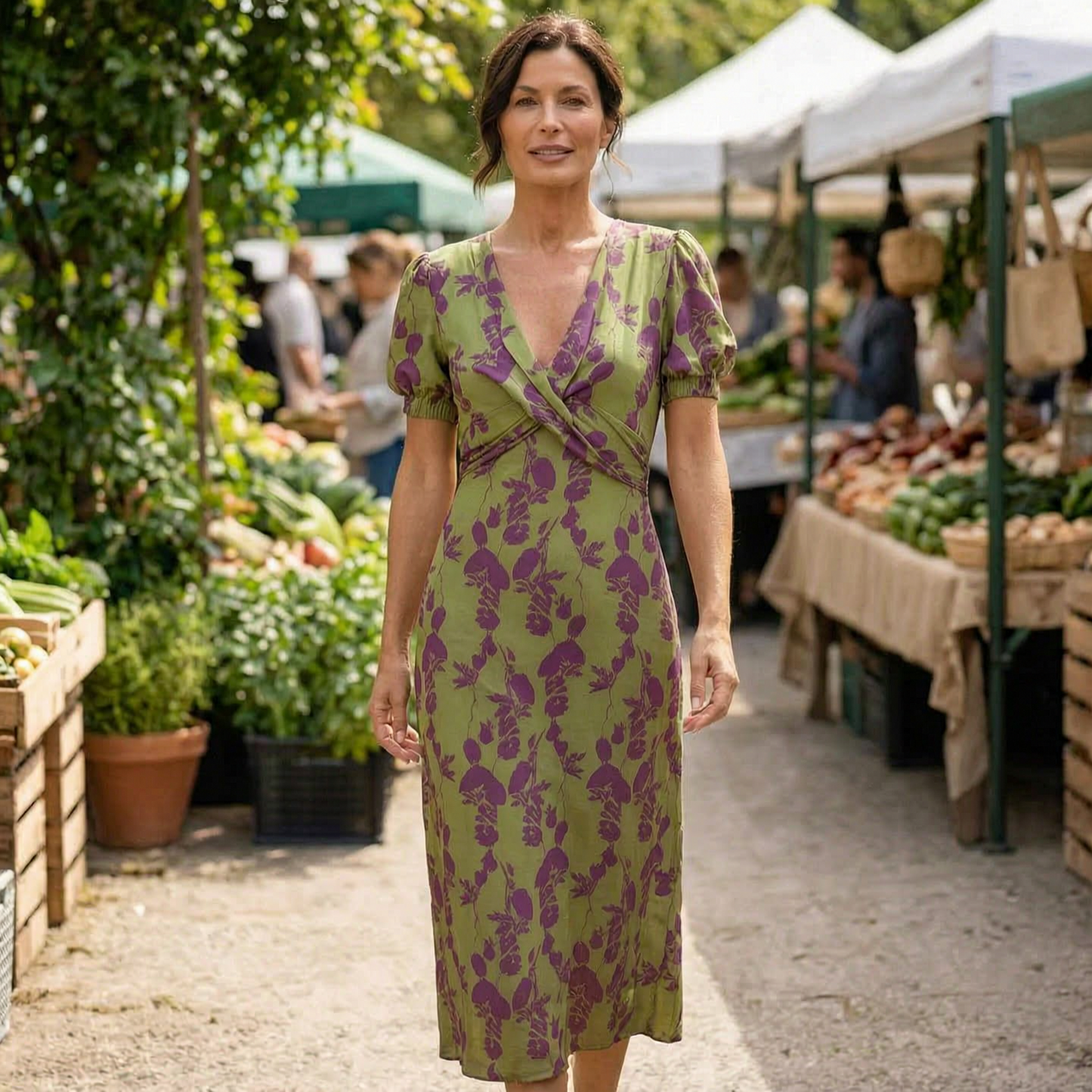Clarissa Pavone™ Abito primaverile elegante per tutti i giorni