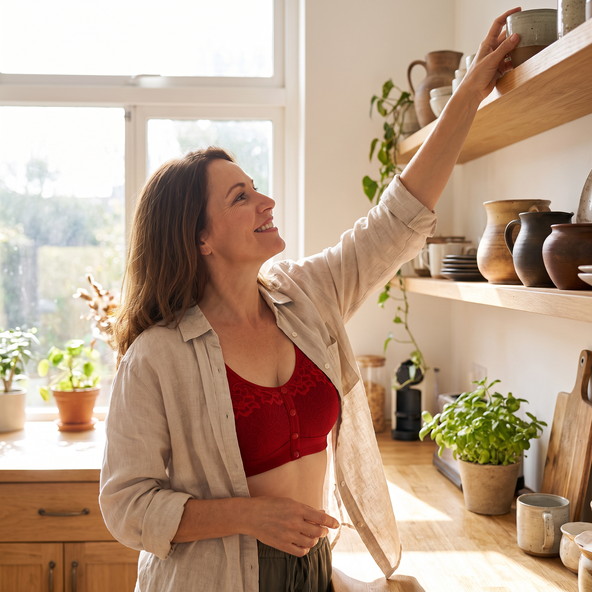Claspella™ Reggiseno traspirante con chiusura anteriore per il massimo comfort tutto il giorno