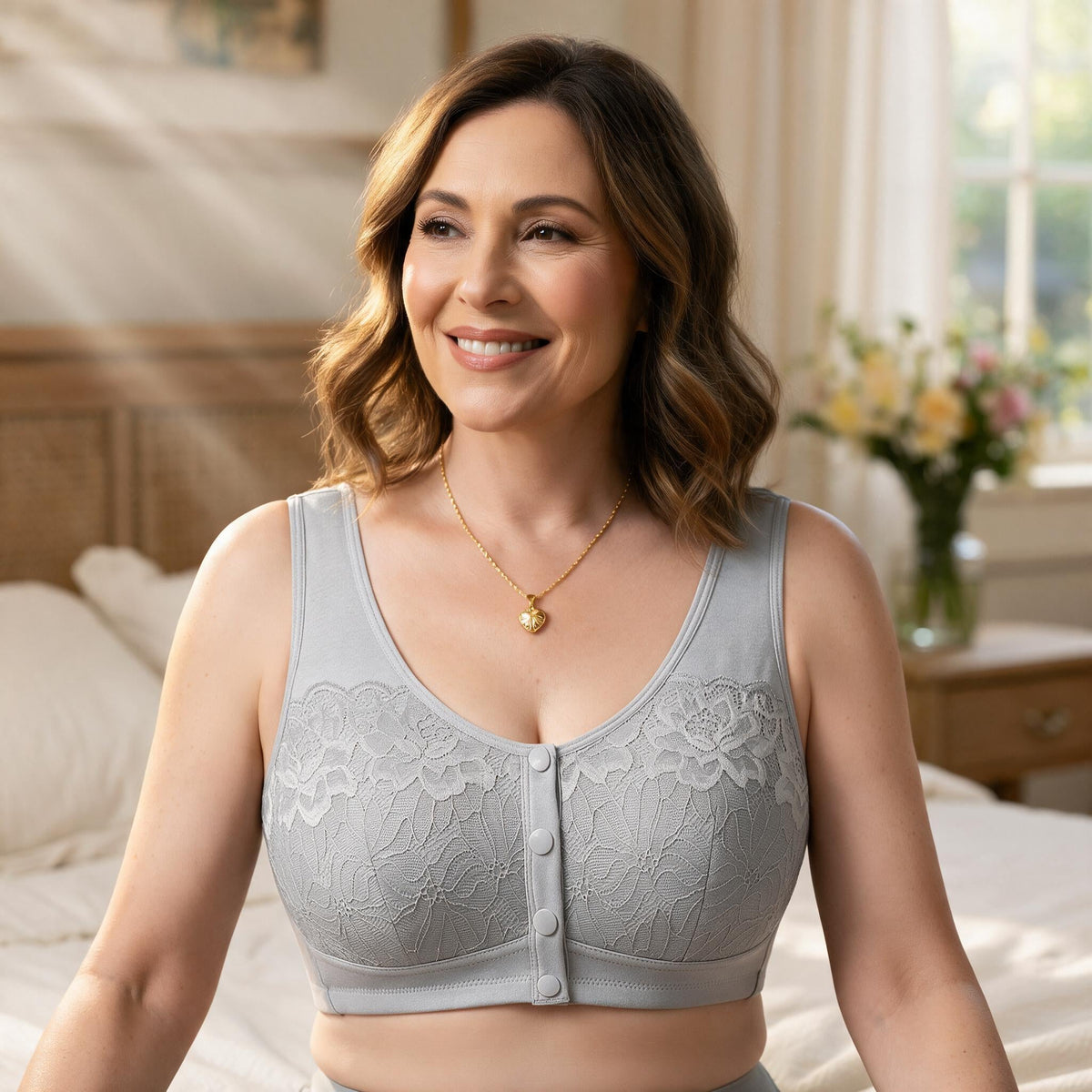 Claspella™ Reggiseno traspirante con chiusura anteriore per il massimo comfort tutto il giorno