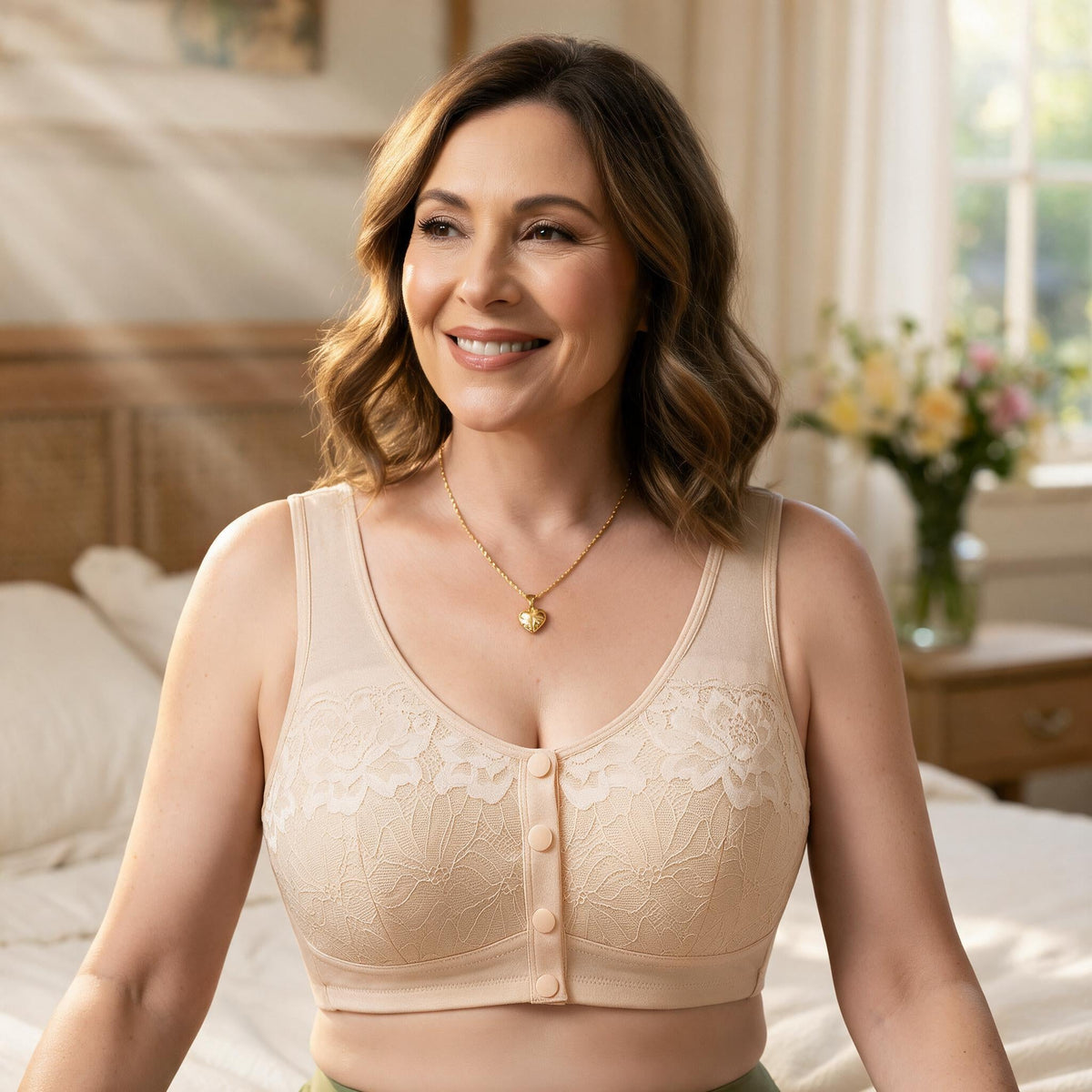 Claspella™ Reggiseno traspirante con chiusura anteriore per il massimo comfort tutto il giorno