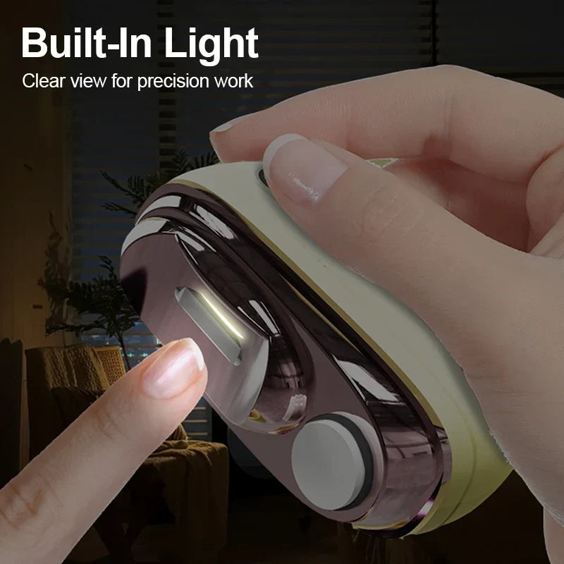 ClipGuard Pro+™ Taglia-unghie elettrico delicato con lima