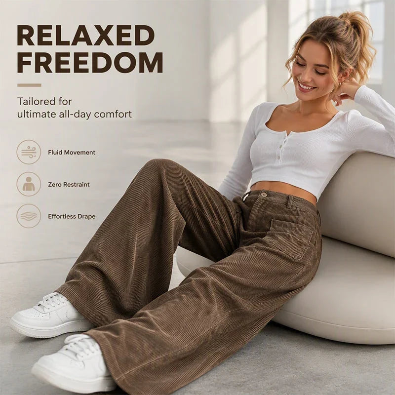 Colomba Ughi™ Pantaloni a gamba larga relaxed per il comfort quotidiano