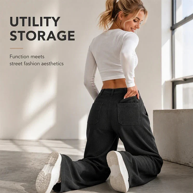 Colomba Ughi™ Pantaloni a gamba larga relaxed per il comfort quotidiano