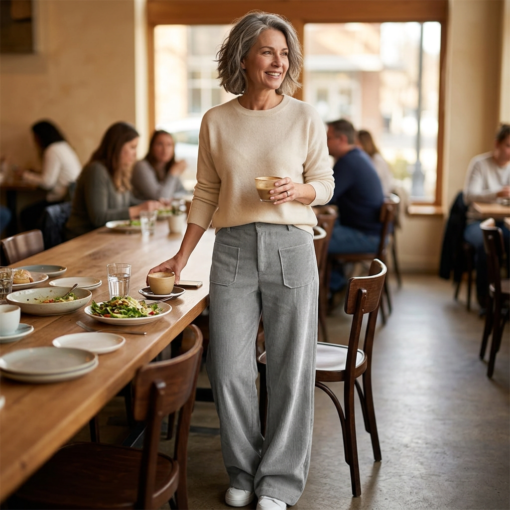 Colomba Ughi™ Pantaloni a gamba larga relaxed per il comfort quotidiano