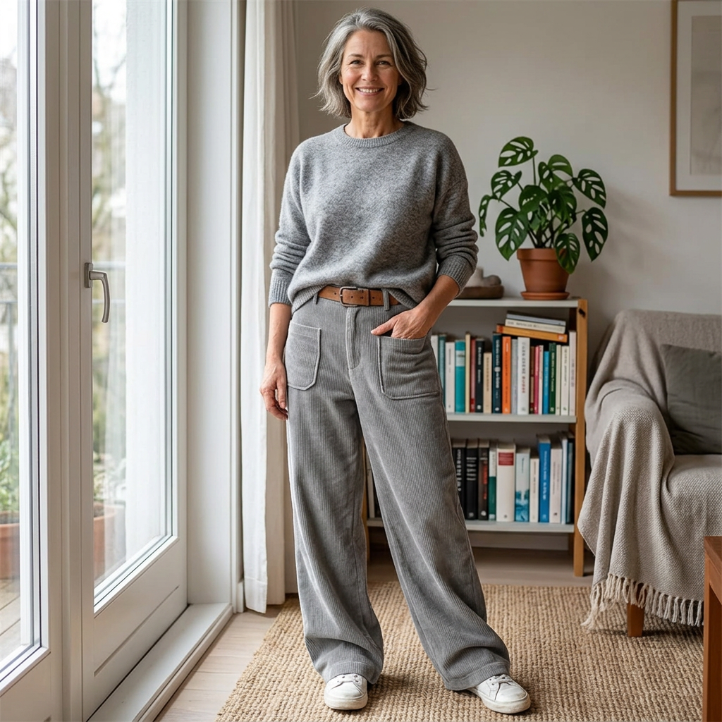 Colomba Ughi™ Pantaloni a gamba larga relaxed per il comfort quotidiano