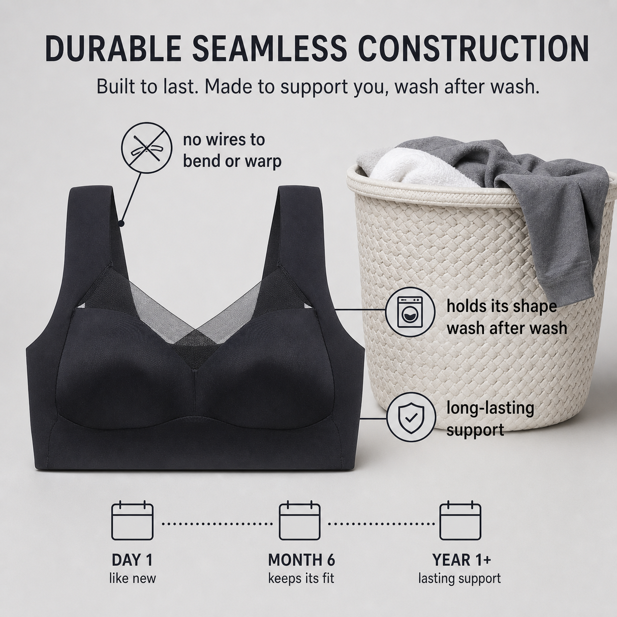ComfyHold Prime™ Reggiseno senza cuciture per un comfort tutto il giorno