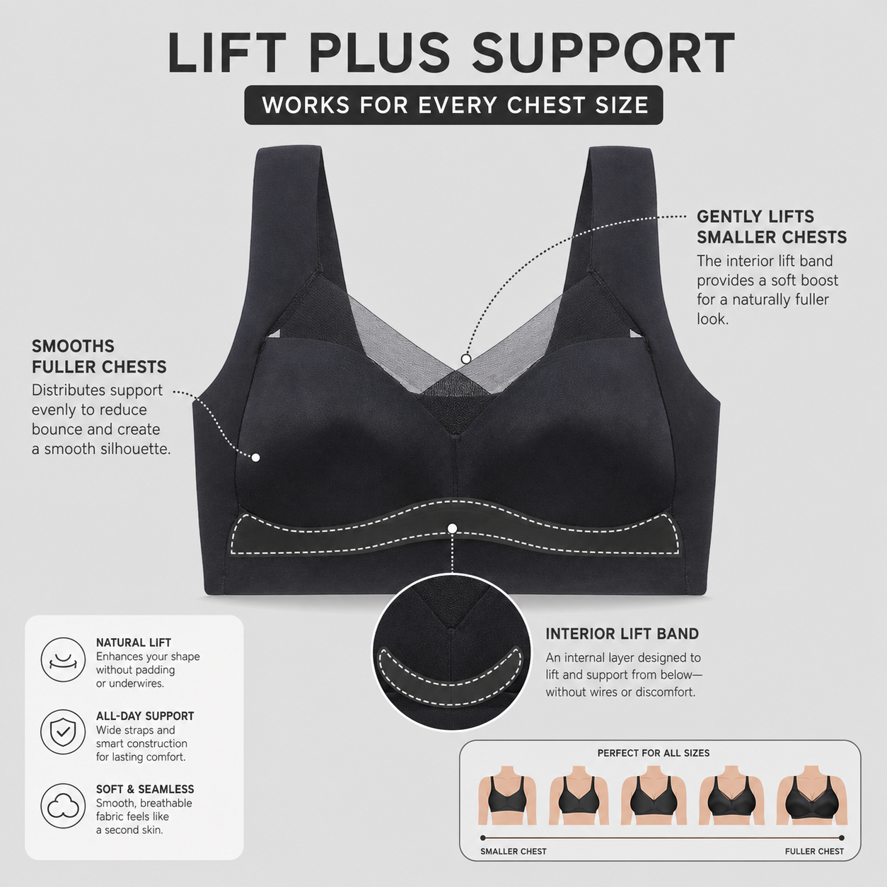 ComfyHold Prime™ Reggiseno senza cuciture per un comfort tutto il giorno