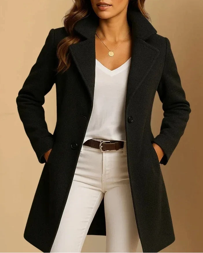 Daria Acquaviva™ Cappotto lungo versatile per ogni occasione