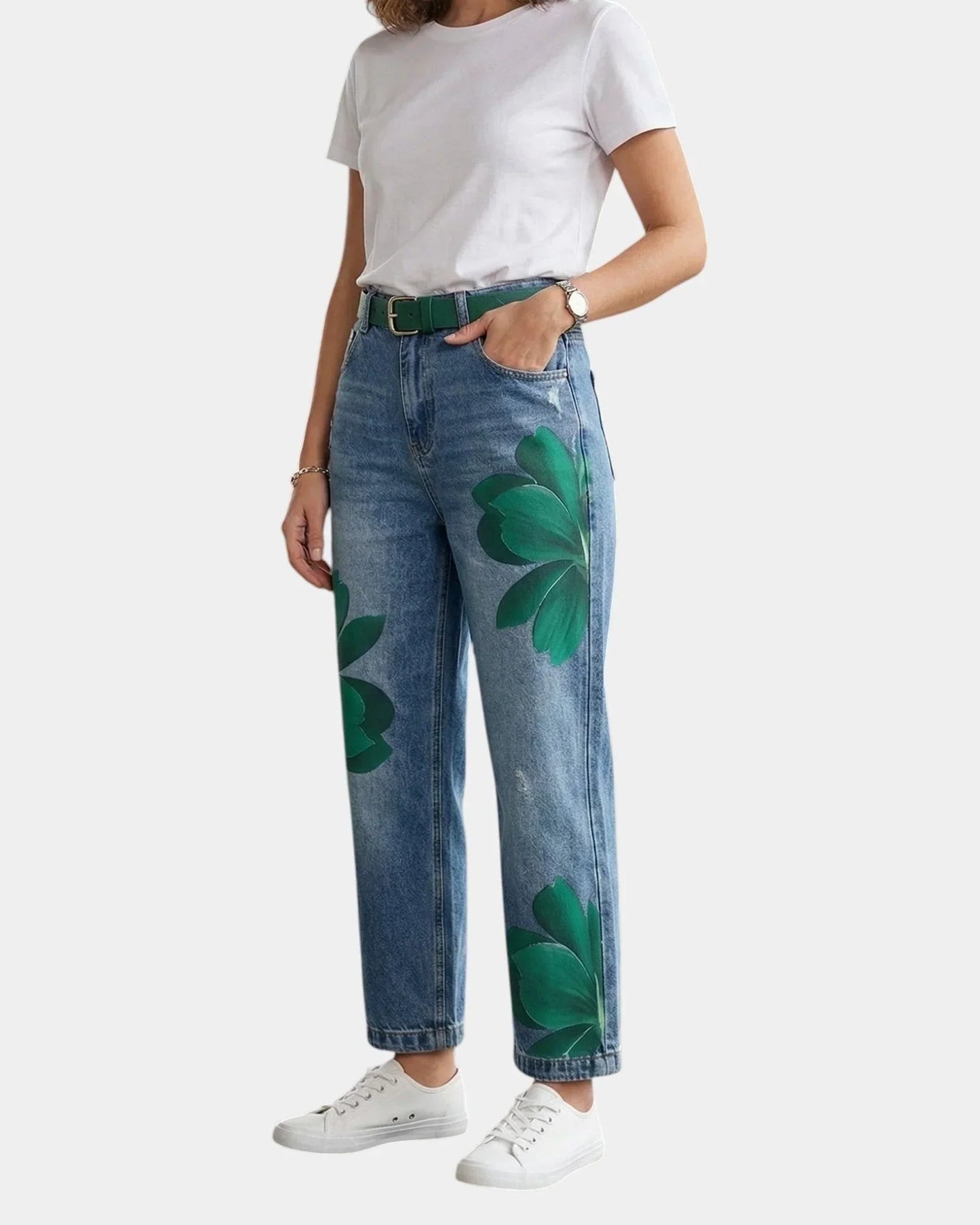 Daria Della Valle™ Pantaloni floreali eleganti per uno stile quotidiano
