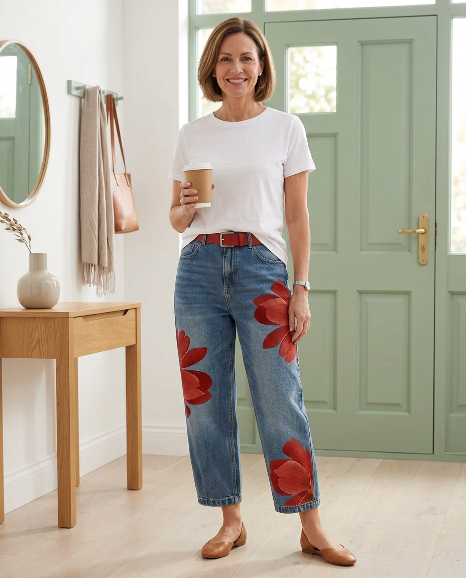 Daria Della Valle™ Pantaloni floreali eleganti per uno stile quotidiano
