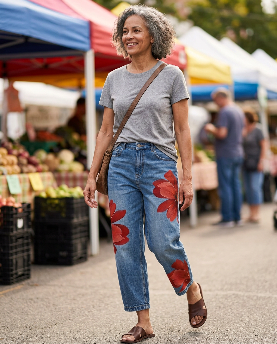 Daria Della Valle™ Pantaloni floreali eleganti per uno stile quotidiano