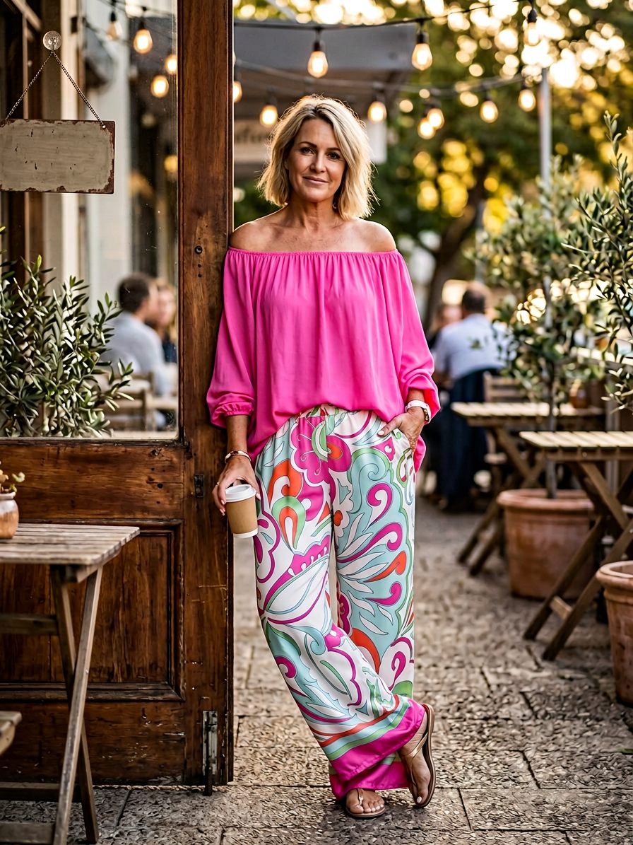 Debora Barchetti™ Coordinato con spalle scoperte senza sforzo