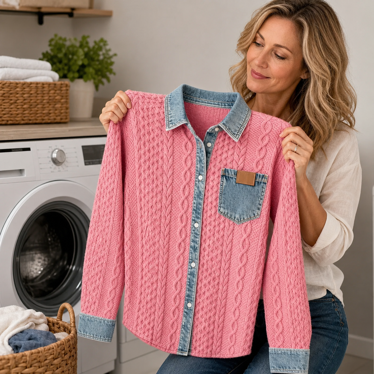 Debora Baronetti™ Giacca intrecciata morbida per look casual senza sforzo