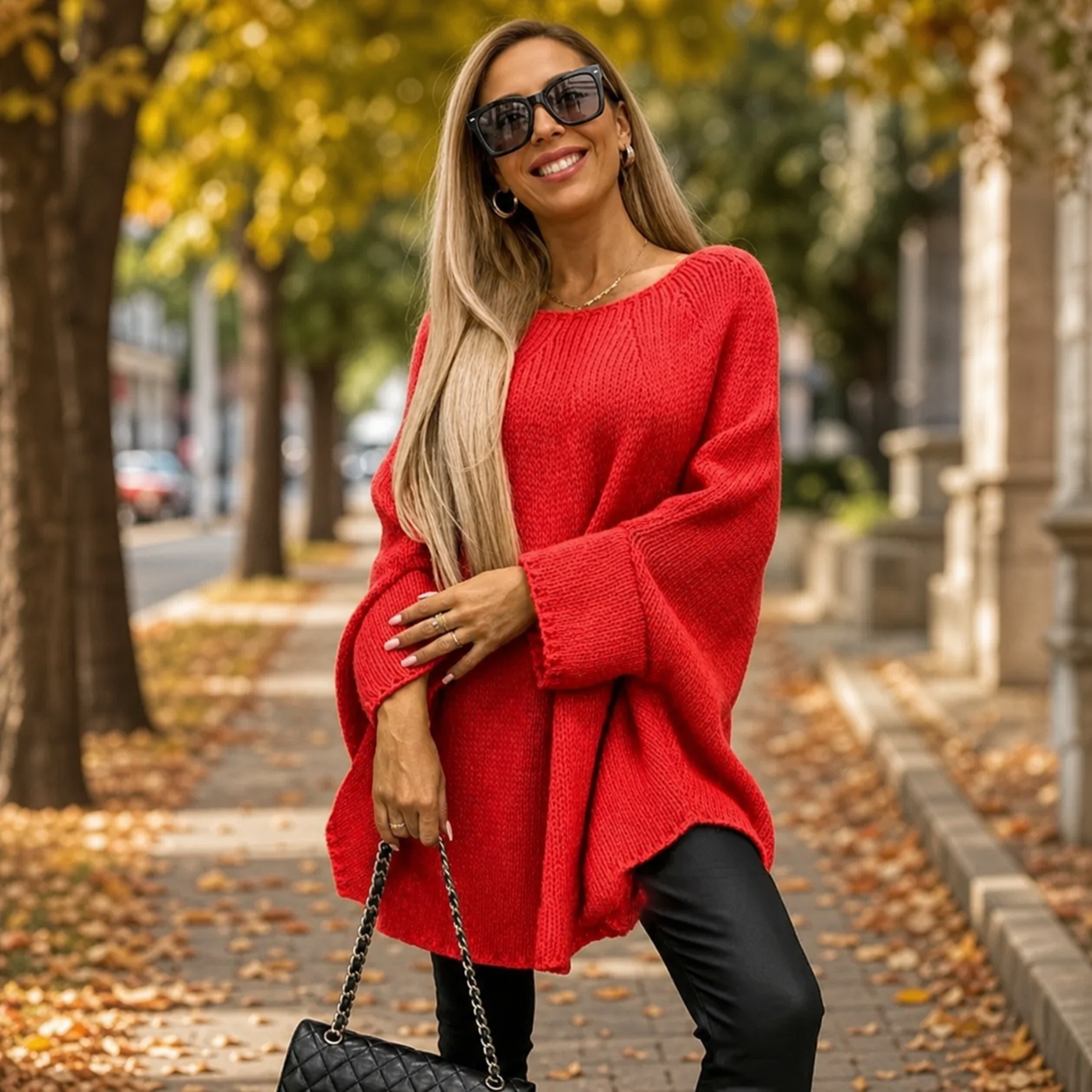 Debora Bartolomei™ Maglione con cappuccio caldo ed elegante