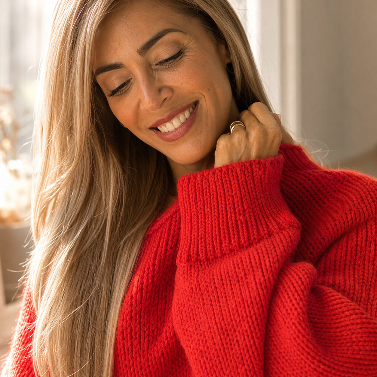 Debora Bartolomei™ Maglione con cappuccio caldo ed elegante
