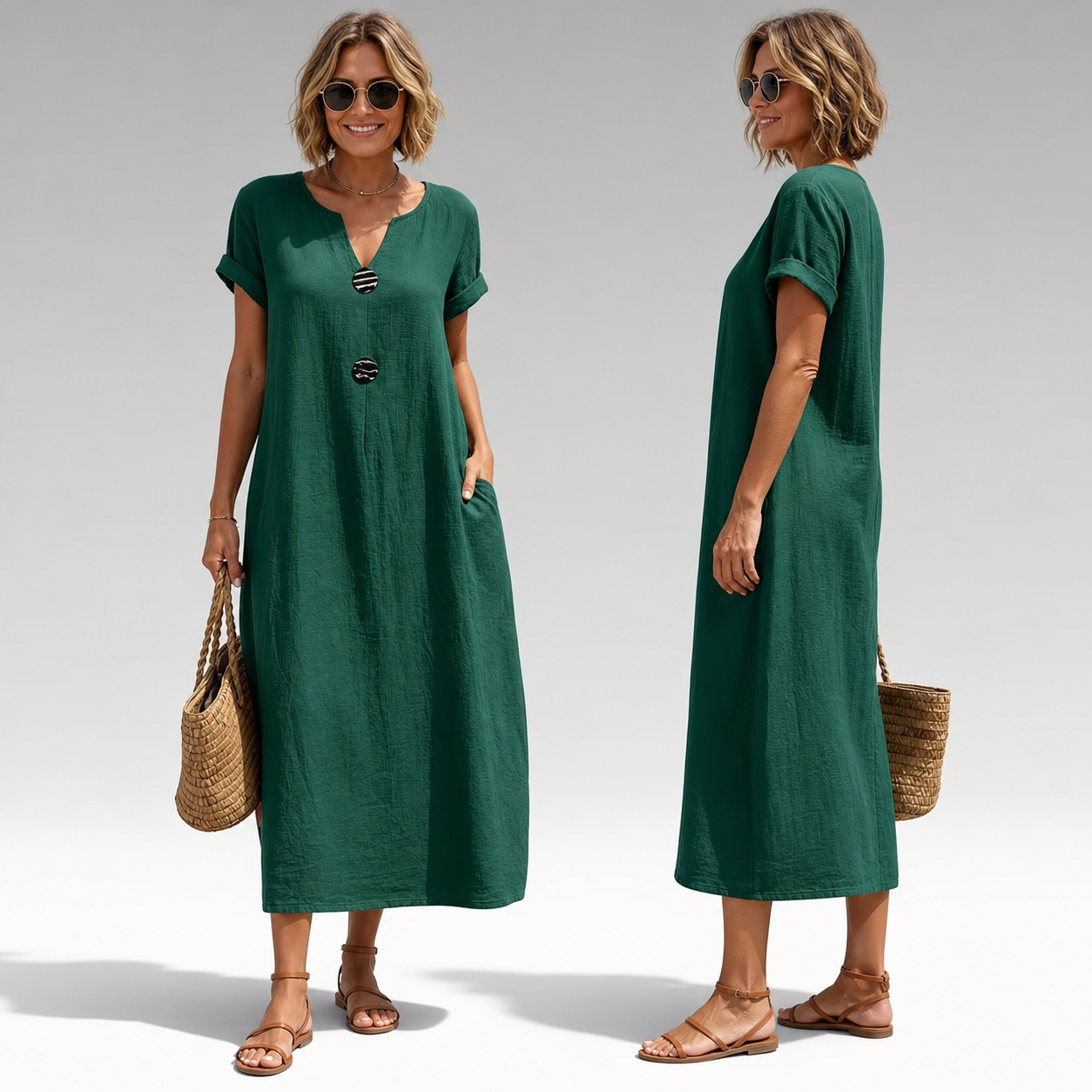 Debora Scarabelli™ Vestito midi senza pensieri per il caldo
