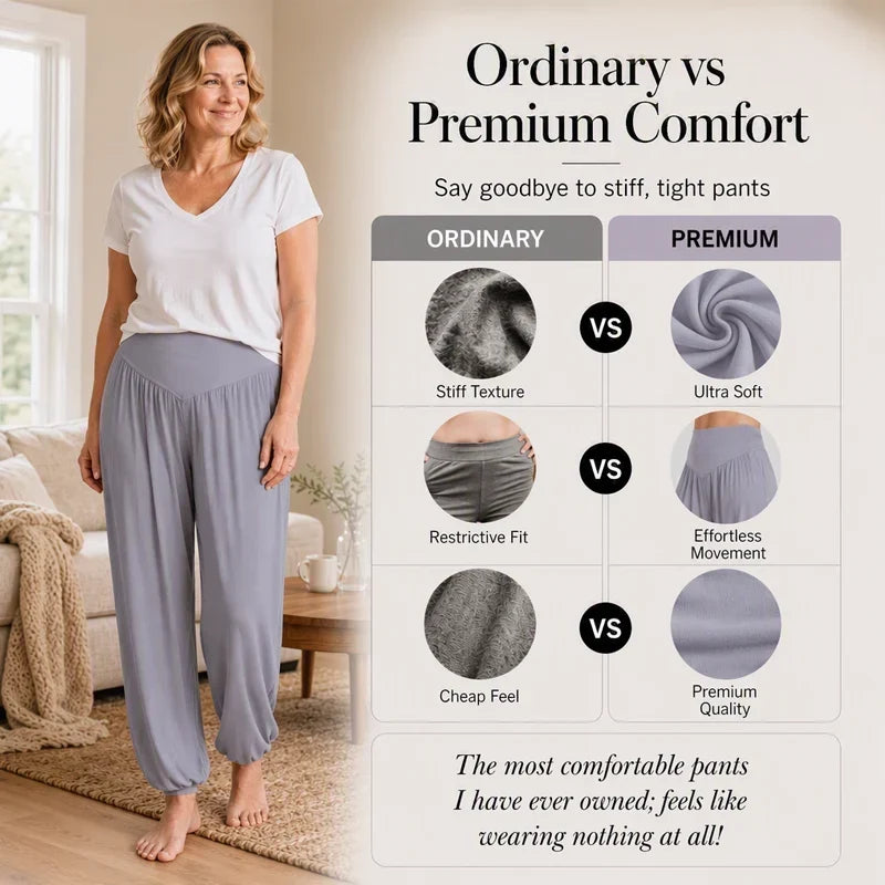 Delia Borsani™ Pantaloni a vita alta e gamba larga per un comfort che valorizza la silhouette