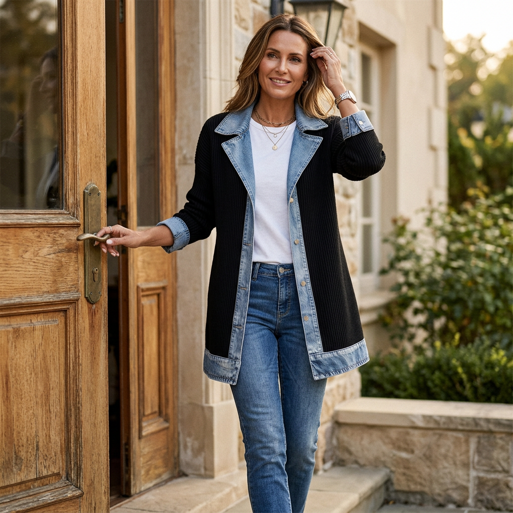 Patrizia Bergonzi™ Cappotto a coste versatile per ogni occasione