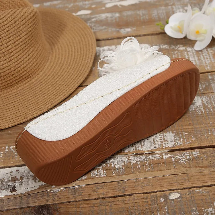 Diletta Baronetti™ Sandali con zeppa eleganti a fiori
