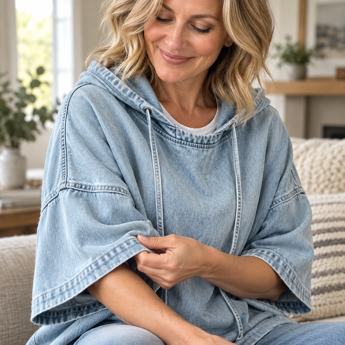 Dina Iacobelli™ Felpa con cappuccio relaxed per un comfort quotidiano senza sforzo