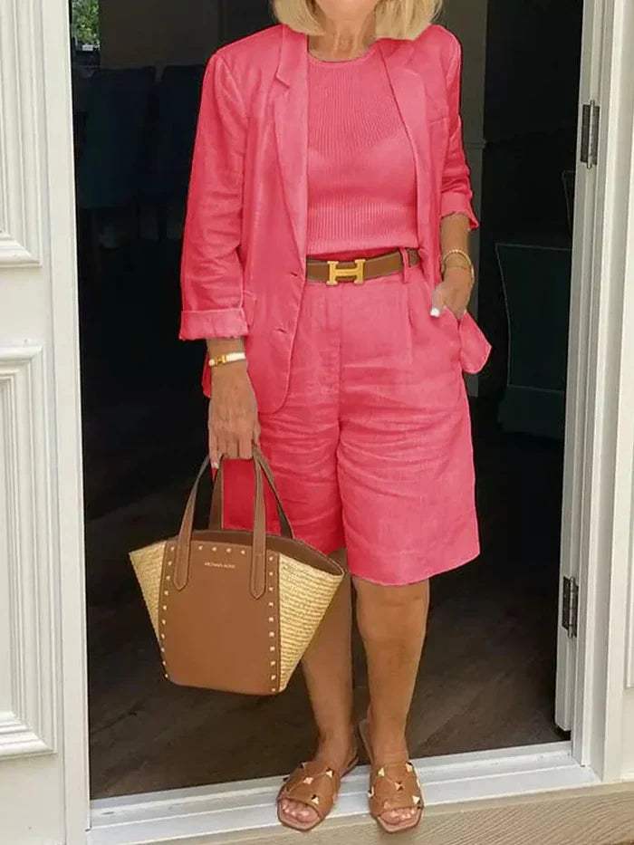 Donata Tarallo™ Set blazer e pantaloncini traspiranti