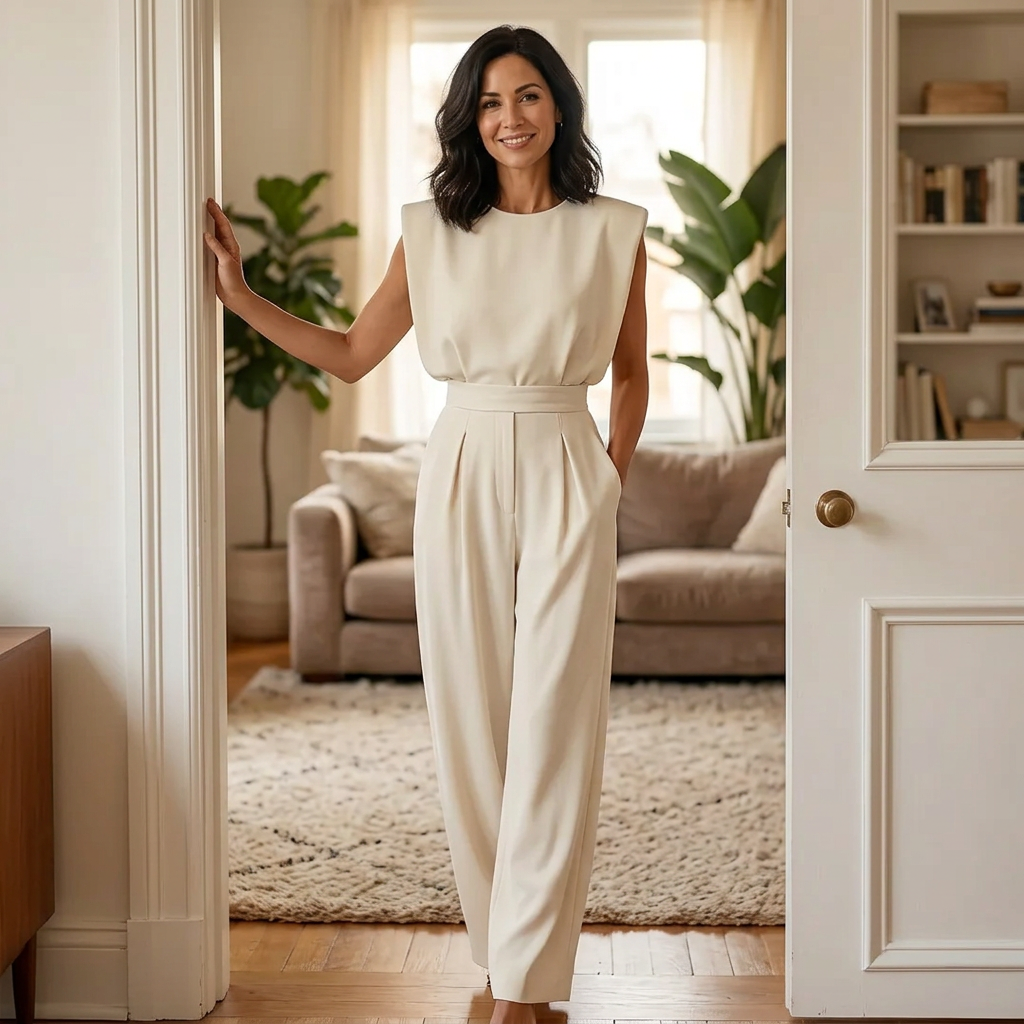 Donatella Sansoni™ Tuta jumpsuit aderente a vita femminile
