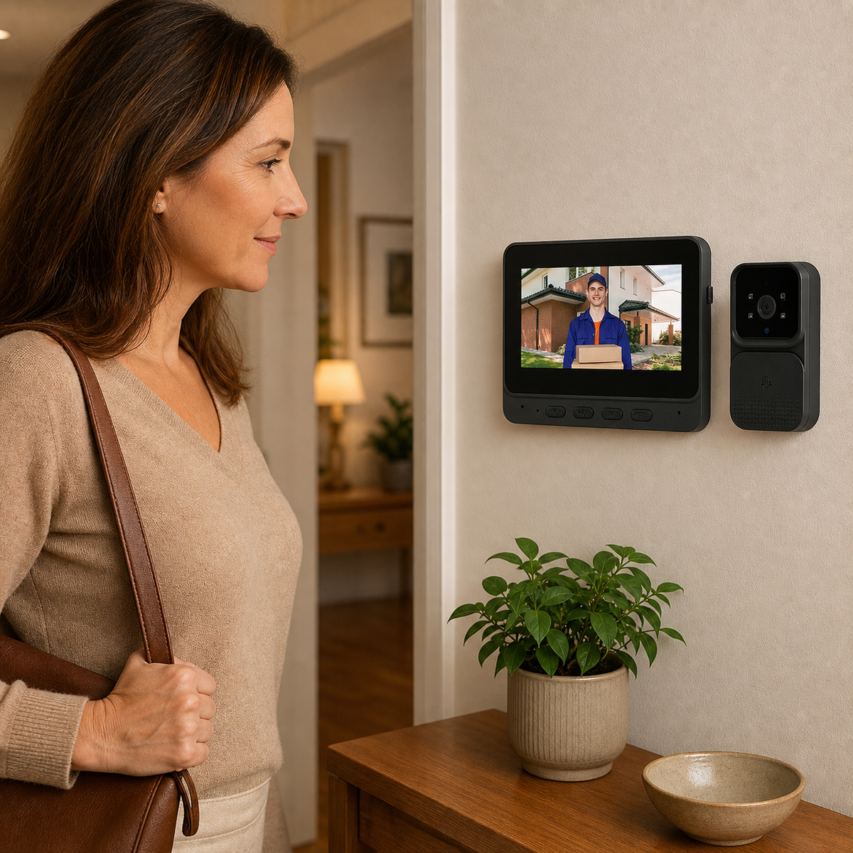 DoorView Pro™ Videocitofono wireless per rispondere alla porta in totale sicurezza