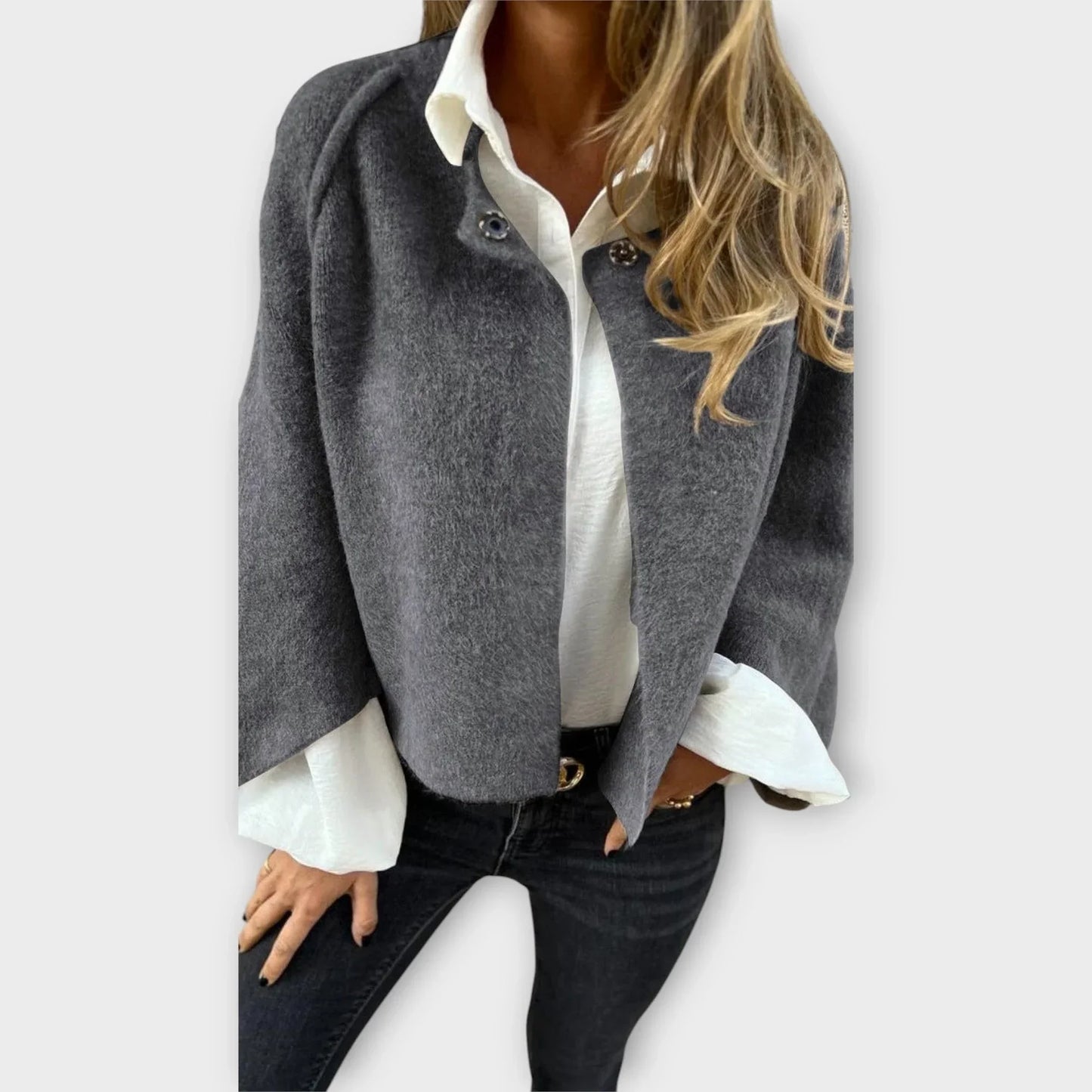 Edvige Agnelli™ Maglione drappeggiato versatile per ogni giorno