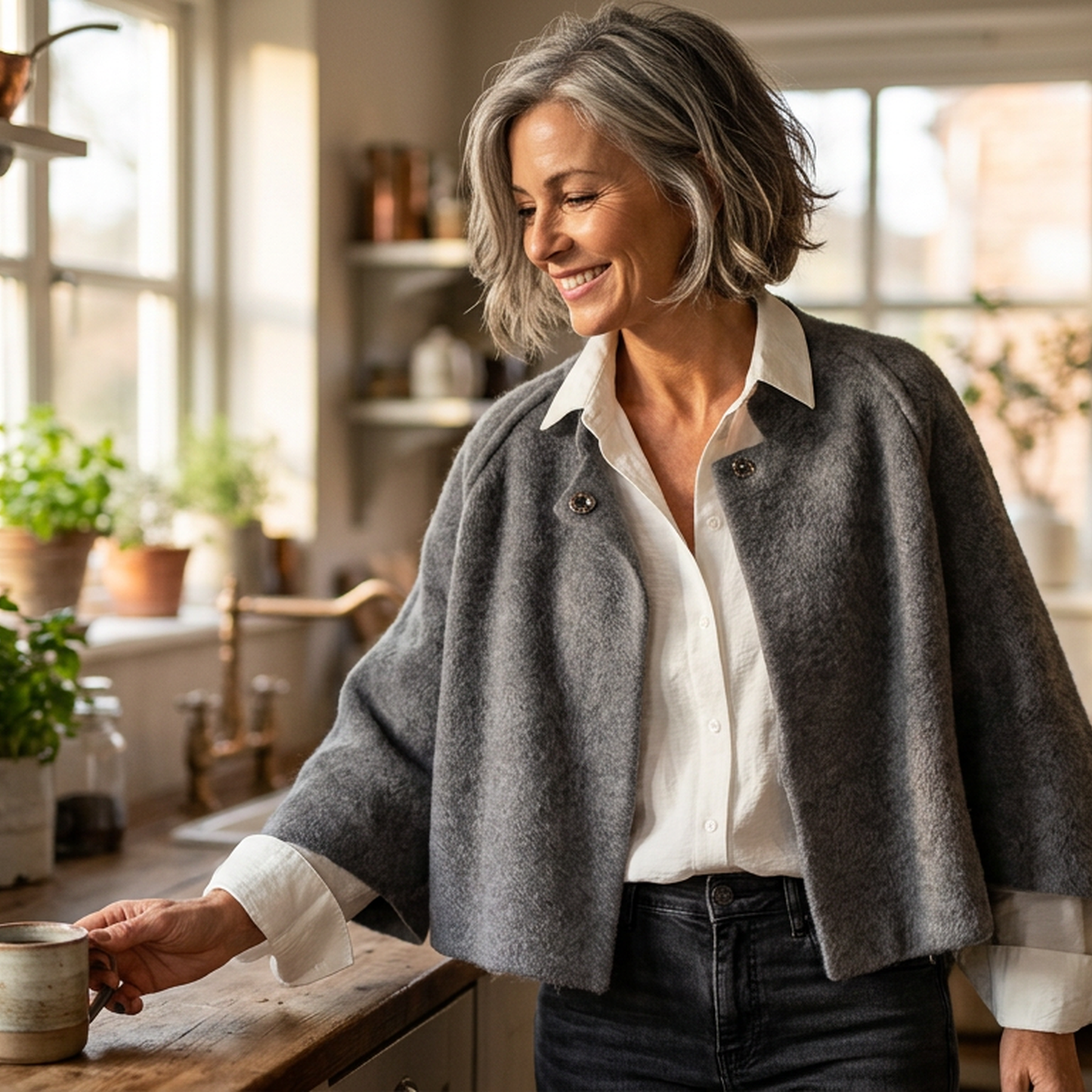 Edvige Agnelli™ Maglione drappeggiato versatile per ogni giorno