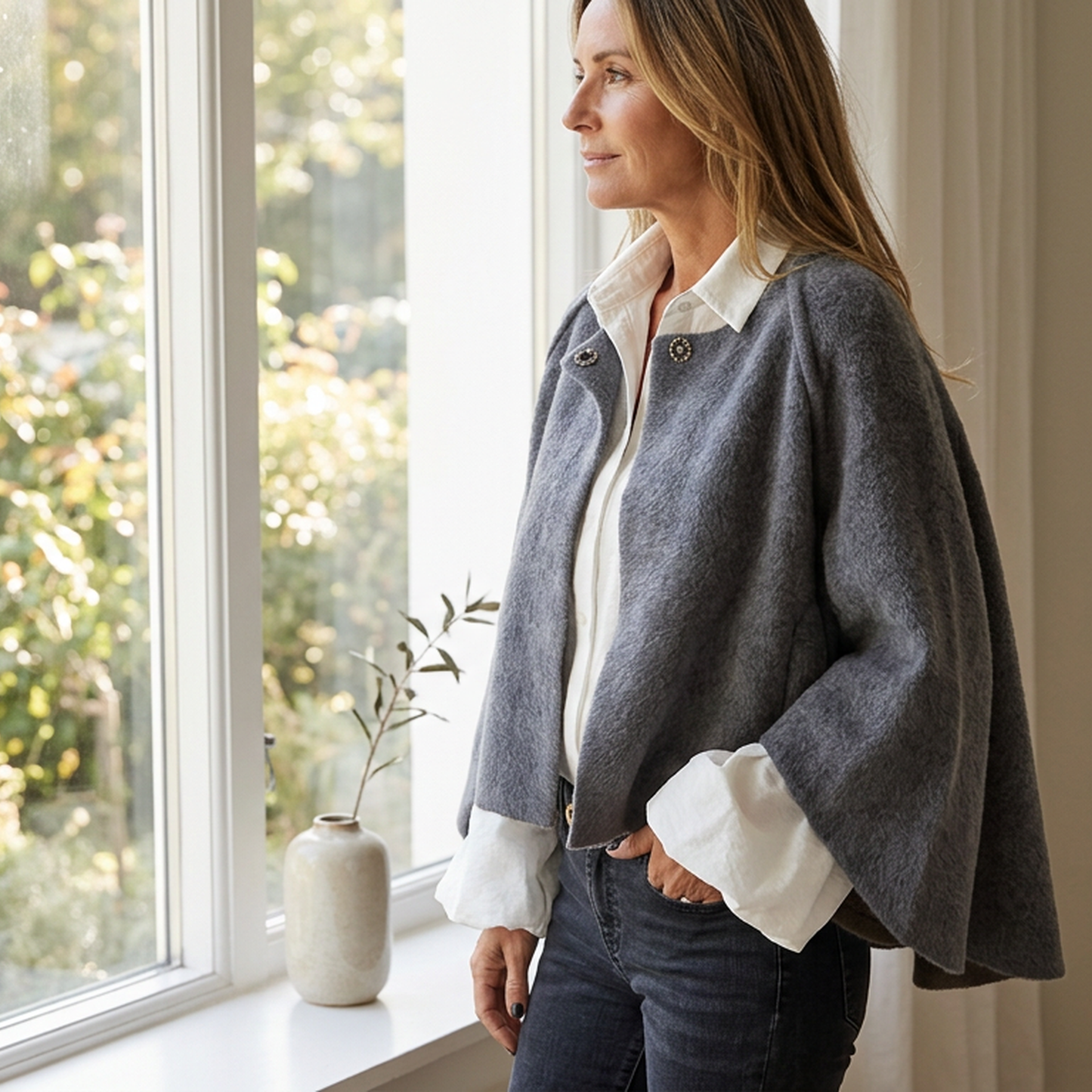 Edvige Agnelli™ Maglione drappeggiato versatile per ogni giorno