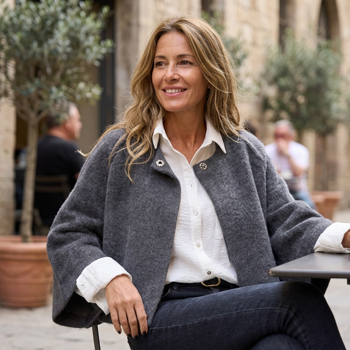 Edvige Agnelli™ Maglione drappeggiato versatile per ogni giorno