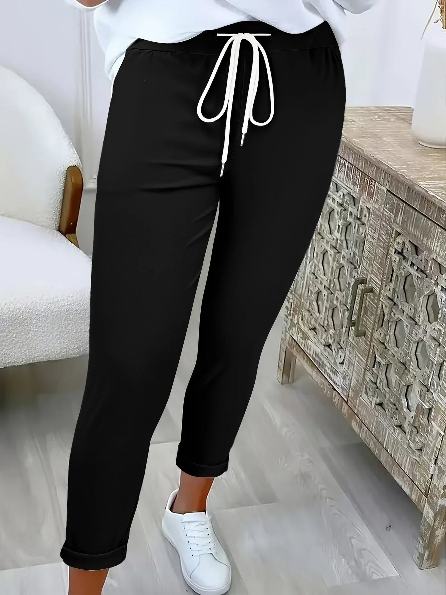 Edvige Alberti™ Pantaloni eleganti elasticizzati per un comfort tutto il giorno