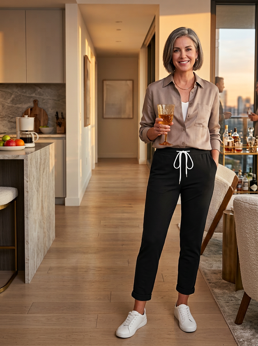 Edvige Alberti™ Pantaloni eleganti elasticizzati per un comfort tutto il giorno