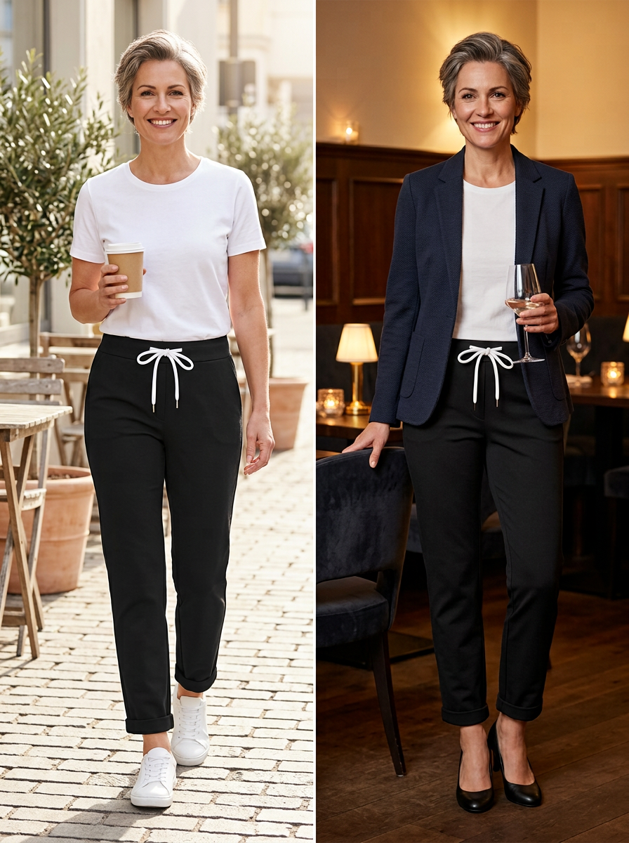 Edvige Alberti™ Pantaloni eleganti elasticizzati per un comfort tutto il giorno