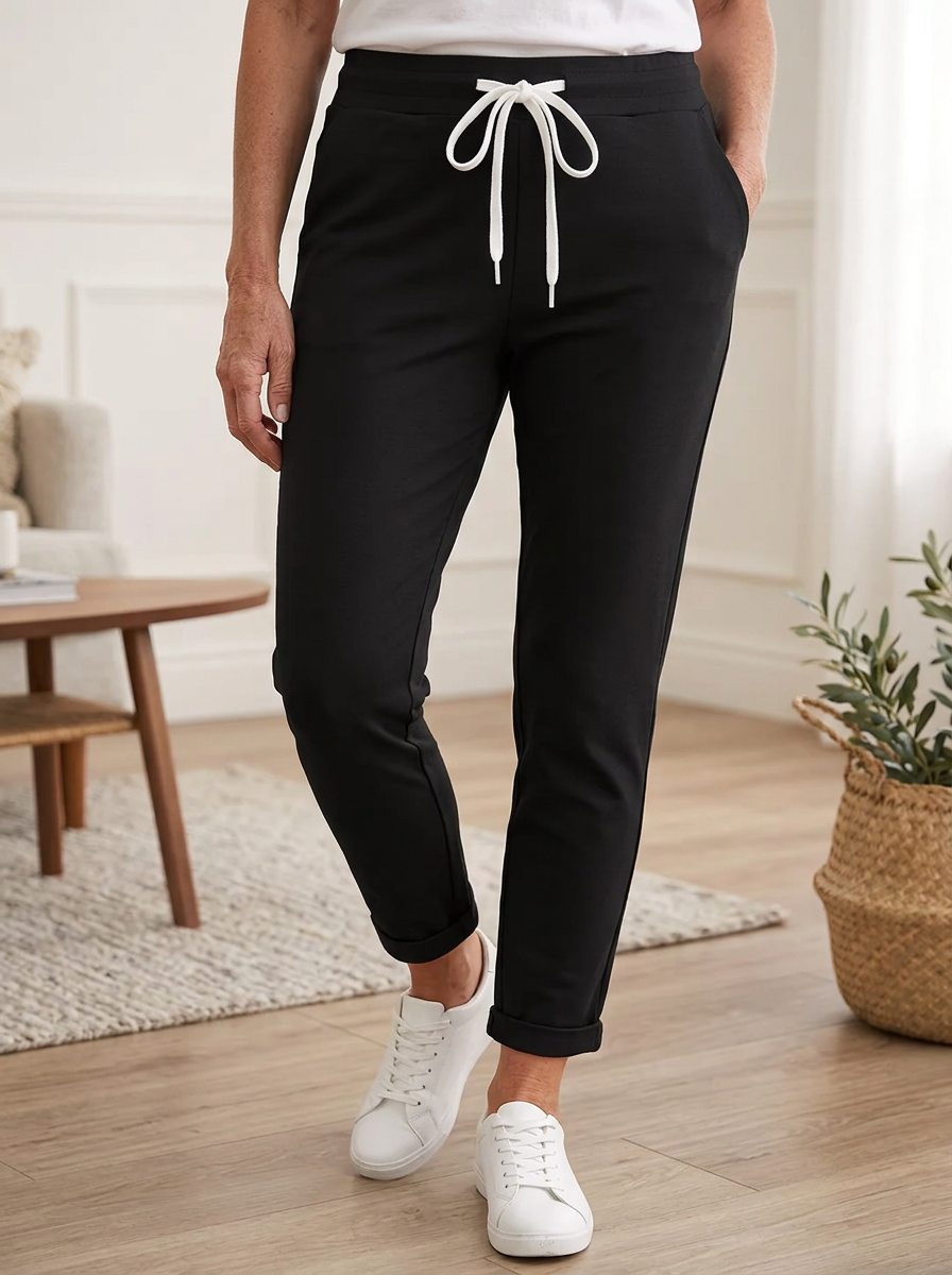 Edvige Alberti™ Pantaloni eleganti elasticizzati per un comfort tutto il giorno