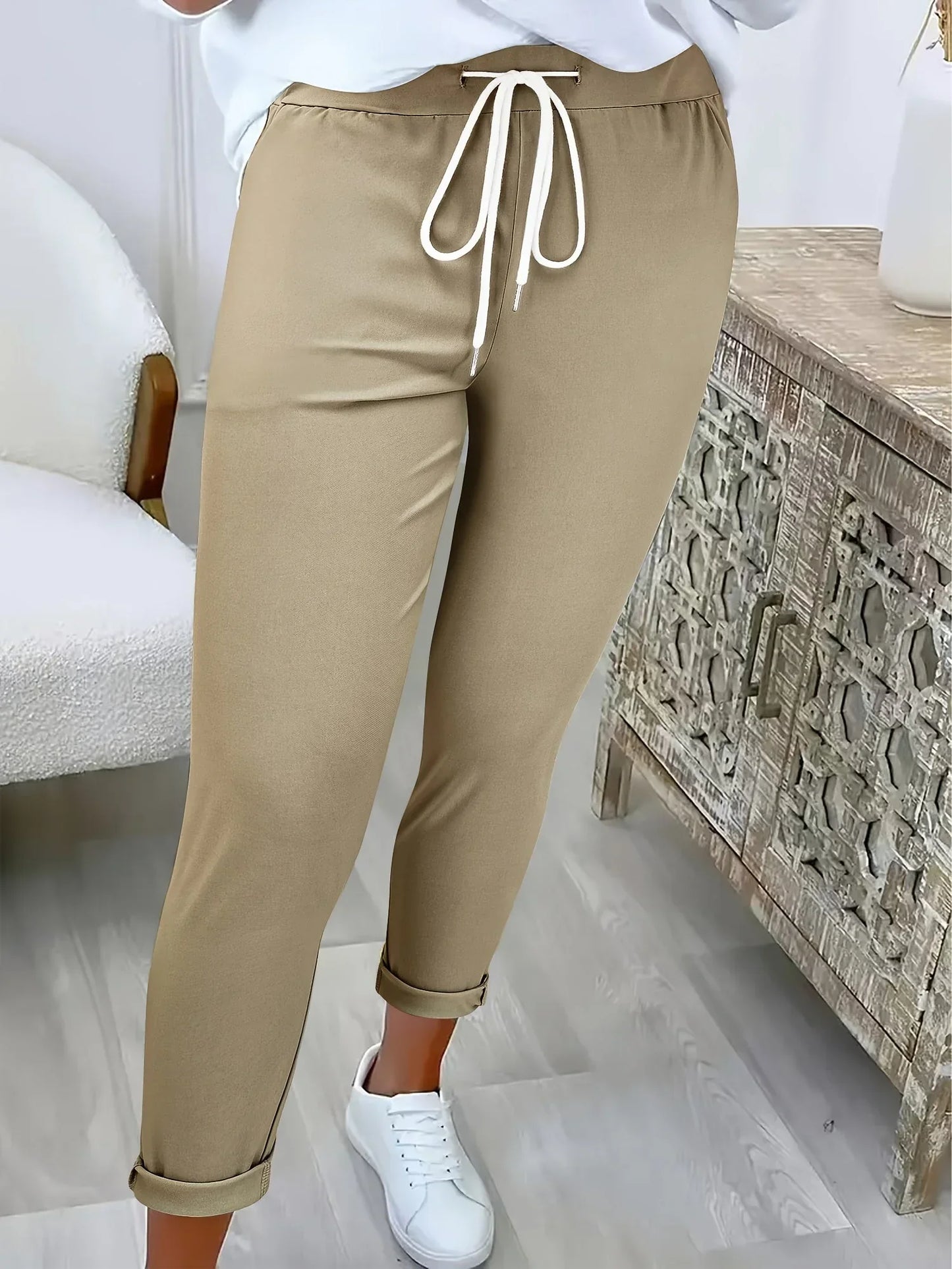 Edvige Alberti™ Pantaloni eleganti elasticizzati per un comfort tutto il giorno