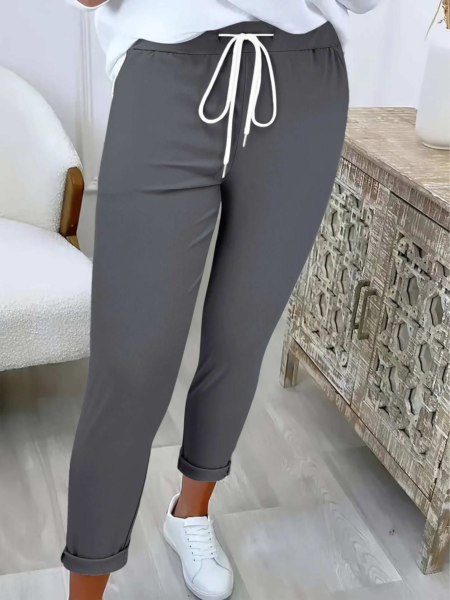 Edvige Alberti™ Pantaloni eleganti elasticizzati per un comfort tutto il giorno