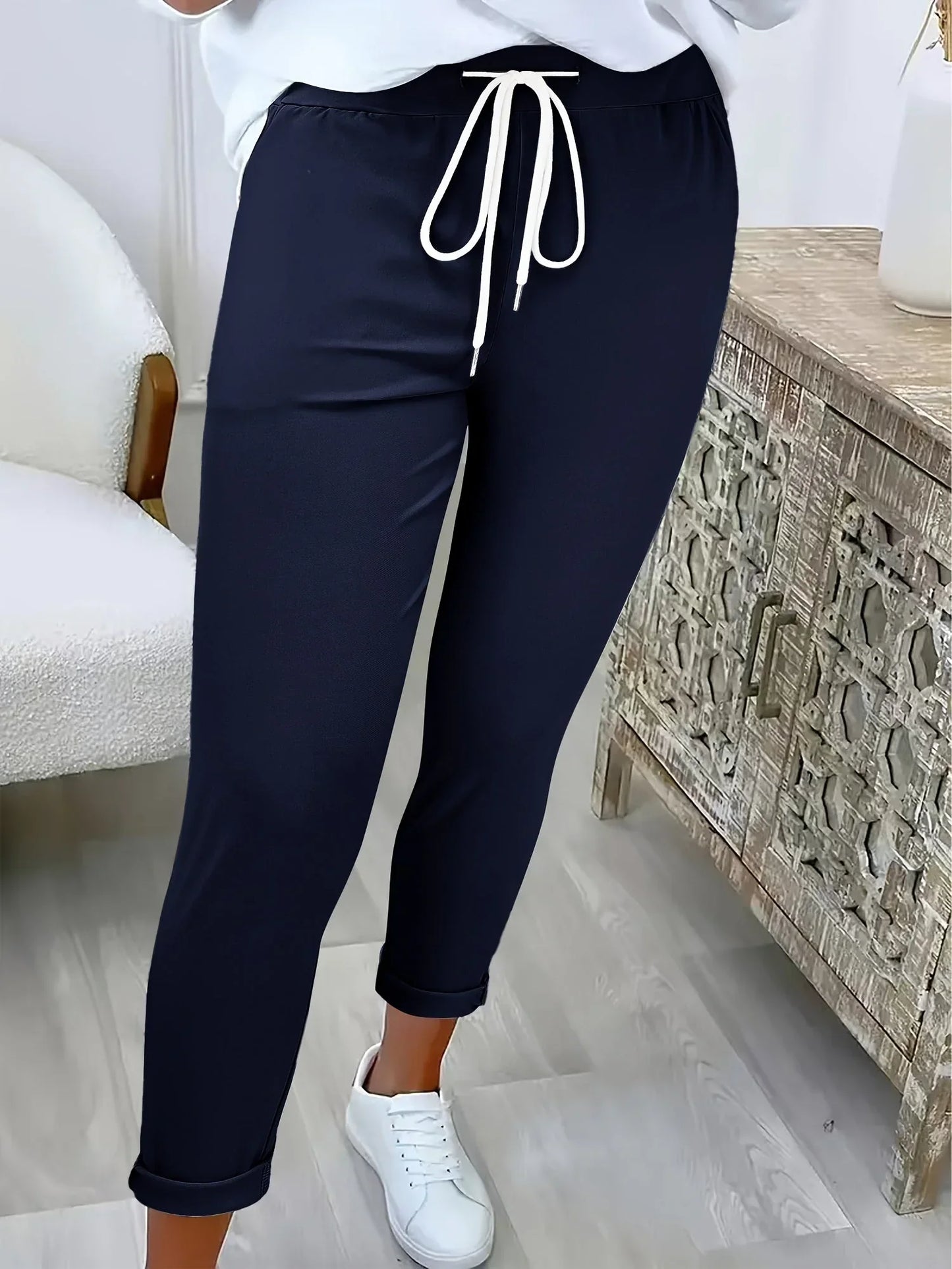 Edvige Alberti™ Pantaloni eleganti elasticizzati per un comfort tutto il giorno