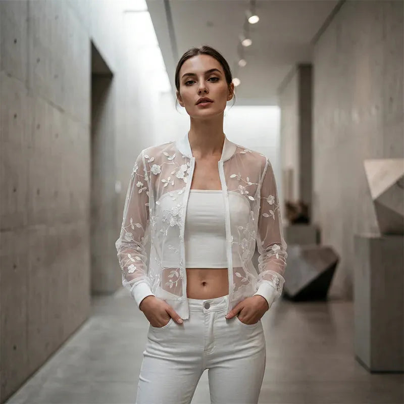 Edvige Della Valle™ Cardigan floreale elegante per layering senza sforzo