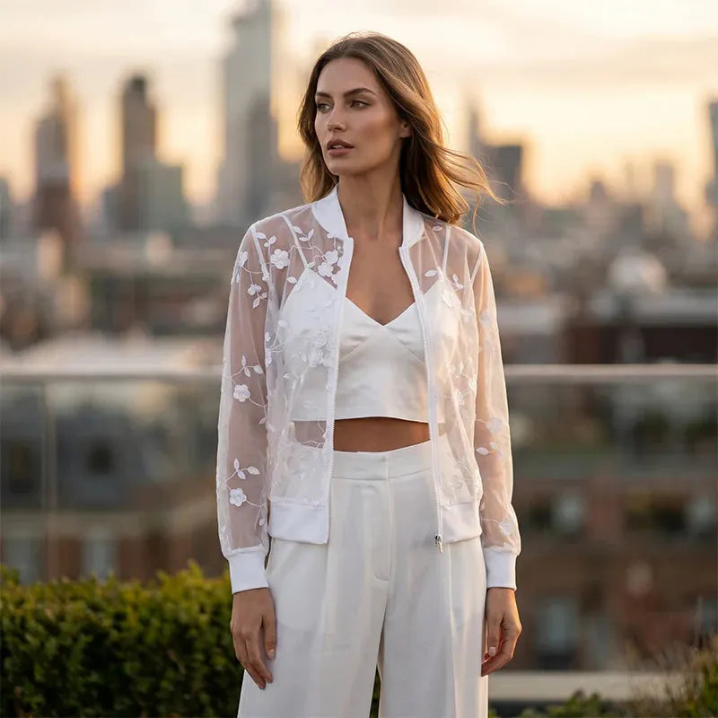 Edvige Della Valle™ Cardigan floreale elegante per layering senza sforzo