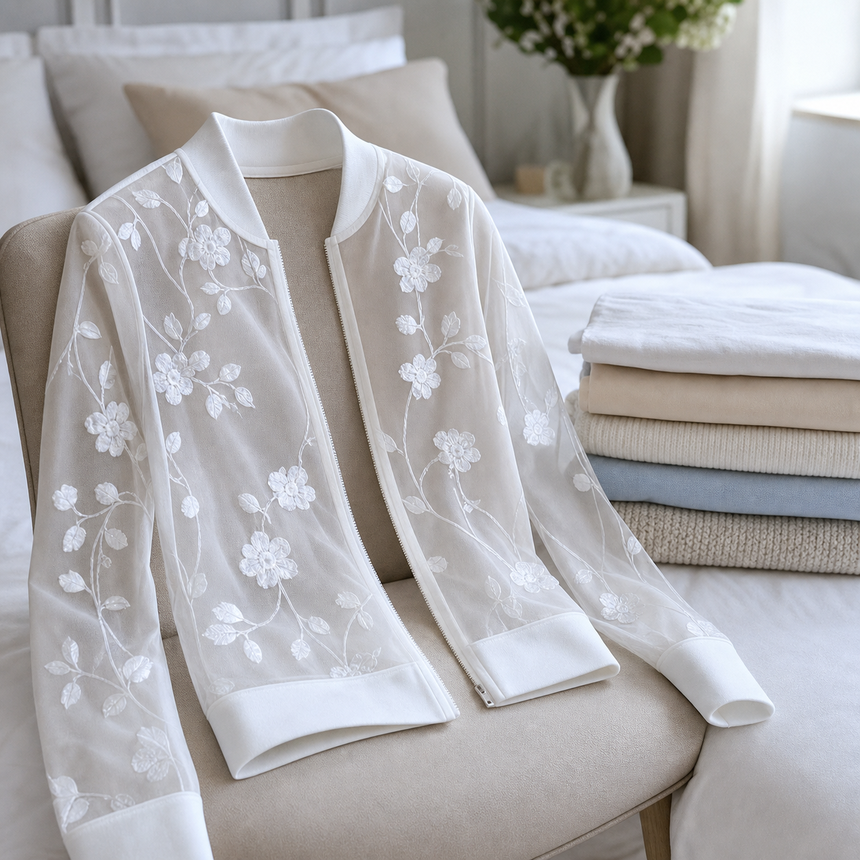Edvige Della Valle™ Cardigan floreale elegante per layering senza sforzo