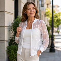 Edvige Della Valle™ Cardigan floreale elegante per layering senza sforzo